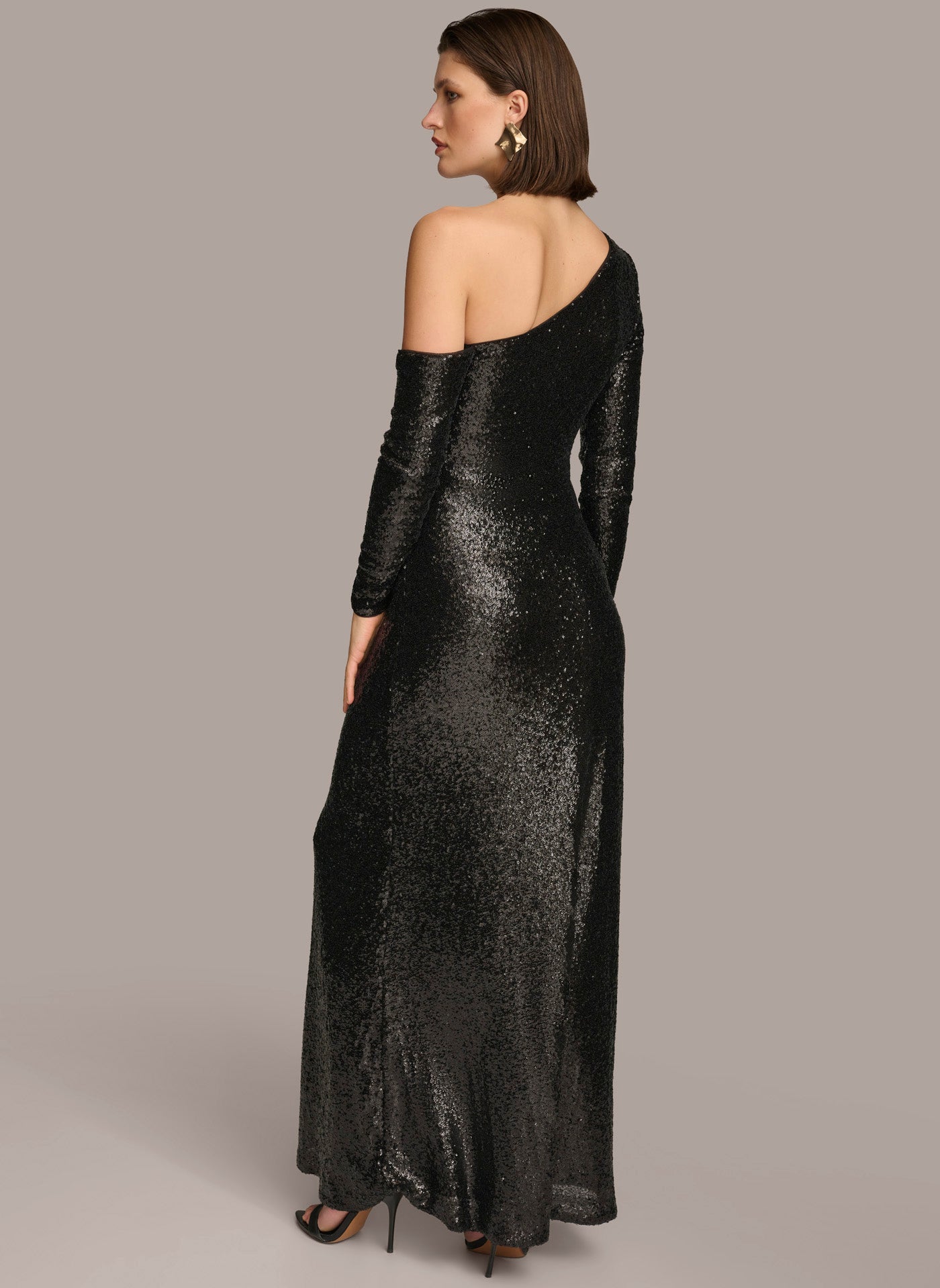 (image for) STUNNING ONE SHOULDER SEQUIN DRESS